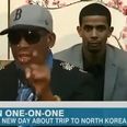 Video: Dennis Rodman goes off the head at CNN reporter on live TV during North Korea visit