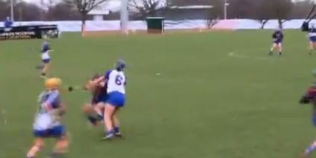 Video: Teeth-rattling hit from the weekend’s college camogie action