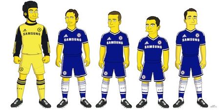 Pic: Chelsea’s players meet themselves as Simpsons characters