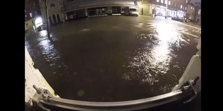 Videos: Canoeists, a jogger and a disturbing timelapse; amazing footage from last night’s floods in Cork