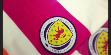 Pic: The kit Scotland will wear in Dublin for the Euro qualifiers is fairly horrendous