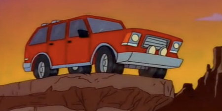 Gif: This driver takes the ‘Canyonero’ approach to cutting through traffic