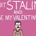 “Quit Stalin and be my Valentine” – Cartoonist creates pun-tastic Valentine’s Day cards based on historical figures