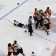 Video: Ice hockey brawl ends with a ridiculous number of penalties handed out
