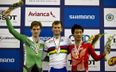 Pics: Martyn Irvine celebrating his silver medal at the World Track Championships in Colombia