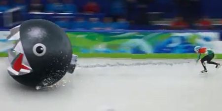 Video: Winter Olympics Speed skating is a whole lot more entertaining when given the Mario Kart treatment
