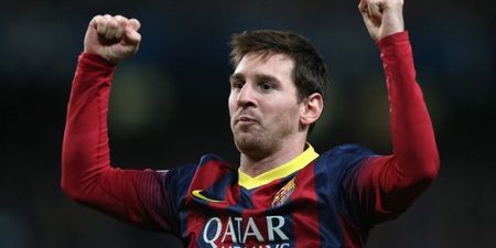 Pic: The most fitting Lionel Messi photo you’ll ever see was taken at the Etihad last night