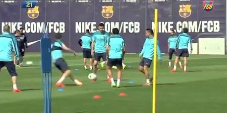 Video: Barcelona show you how a one touch passing drill should be done