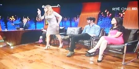 Video: It all kicks off on The Late Late Show as Linda Martin confronts Aslan guitarist Billy McGuinness