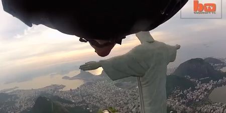 Video: Check out this epic wingsuit fly-by footage at Rio’s Christ the Redeemer statue
