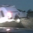 Video: US State Trooper nearly killed by flying pick-up truck