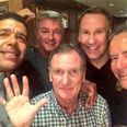 Pic: The Soccer Saturday lads recreate the Oscars selfie with Phil Thompson front and centre
