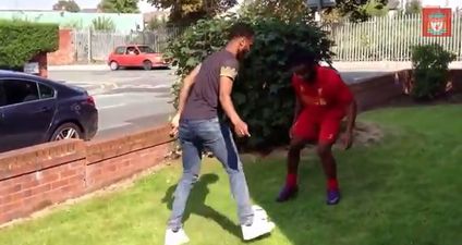 Video: Just Raheem Sterling having kickabout in the garden…