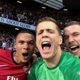 Pic: Taking on-pitch selfies is a thing now, apparently…
