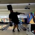 Video: Man sets world record for ten-pin backwards bowling with amazing score of 280