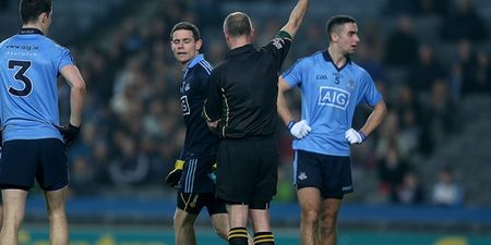 Vine: Dublin’s Stephen Cluxton sent off for this kick on Mayo’s Kevin McLaughlin