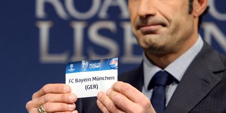 Pic: The first fake draw for the Champions League quarter-finals has landed