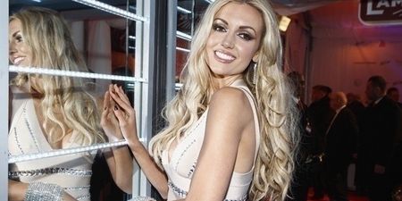 Pic: Rosanna Davison shows off her St. Patrick’s Day pride with green body paint