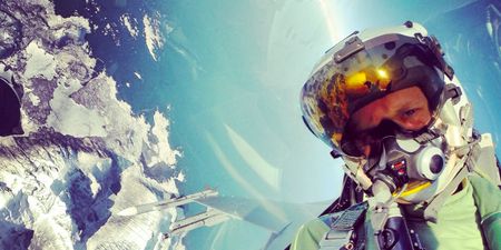 Pic: Fighter pilot selfies are really taking off…