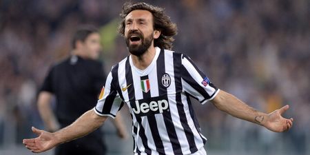 Video: Andrea Pirlo scores an amazing free kick that only he can do