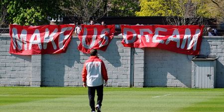 Pics: Liverpool fans turned up to training today with these brilliant banners