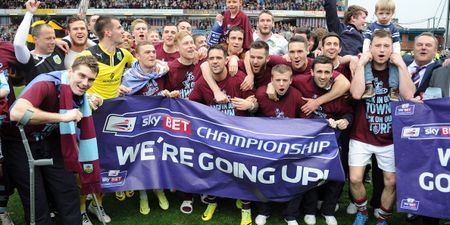 Burnley secure promotion to the Premier League, and their fans are pretty happy about it