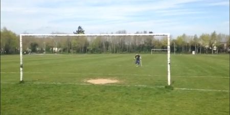 Video: Irish Amputee Football Association player nails a crossbar challenge