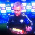 Vine: TV3’s Trevor Welch gave Jose Mourinho a packet of custard creams after their post-match interview