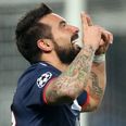 Vine: Lavezzi brilliantly pounces on poor header from John Terry to rifle PSG into the lead