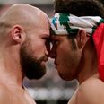 Video: Cathal Pendred performs the ultimate stare down on Hector Urbina
