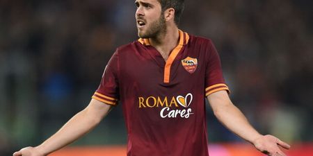 GIF: This eye of a needle pass from Miralem Pjanic is sexier than the sexiest sex that was ever sexed