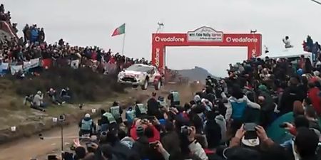Video: Irish rally driver makes huge leap over crest at WRC event in Portugal