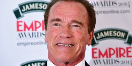 Pic: Arnold Schwarzenegger pulls epic photobomb on his son while he’s still unconscious after surgery