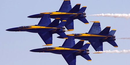 Video: Watch as the US Navy’s Blue Angels fly unbelievably close to each other