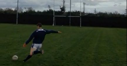 Video: Carlow’s Paul Broderick nails five consecutive 45 metre kicks in 45 seconds