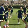 Video: Southampton players react hysterically after Dejan Lovren’s delicious training ground nutmeg