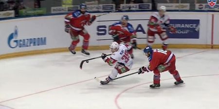Video: Check out this brilliant hurling-style goal from the KHL ice hockey league
