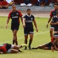 Video: Samoan rugby player guilty of one of the worst pieces of play-acting you’ll ever see