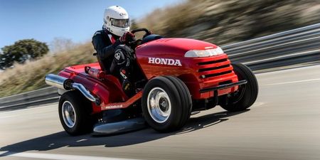 Video: Watch as the world’s fastest lawnmower hits 116mph (187kph)