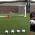 Video: Watch Iago Aspas try, and fail completely, to get six footballs into a bin