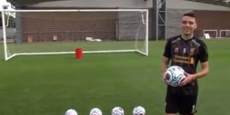Video: Watch Iago Aspas try, and fail completely, to get six footballs into a bin