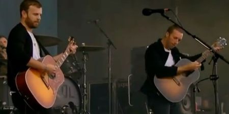 Video: Coldplay’s Chris Martin joined Kings of Leon on stage at the weekend