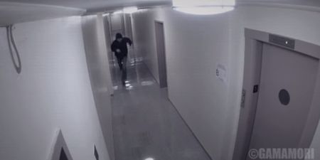 Video: This footage of a man being attacked by a ghost in a hallway will freak you out
