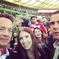 Vine: Tom Hanks watches the German Cup Final between Bayern Munich and Borussia Dortmund