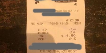 Pic of the day: How much for a pint of beer in Temple Bar?