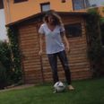 Video: Andre Schurrle’s girlfriend shows off some pretty decent football skills