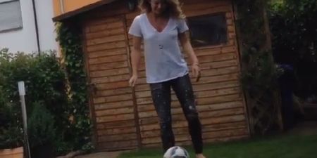 Video: Andre Schurrle’s girlfriend shows off some pretty decent football skills