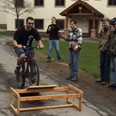 Video: Amateur daredevil attempts bicycle front flip… fails