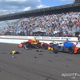 Massive crash mars the start of the IndyCar Indianapolis Grand Prix
