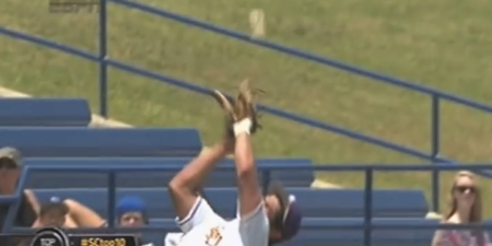 That’s Gas: Baseball player unintentionally headers ball to teammate